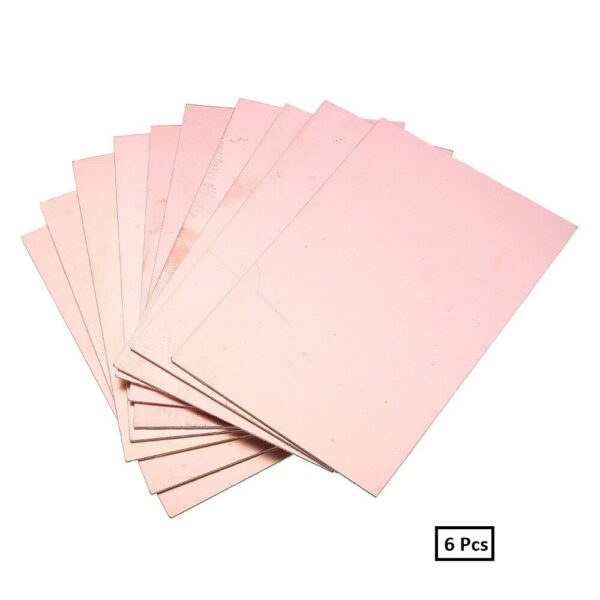 6 Pcs 6X4 Double Sided Copper PCB Board FR4